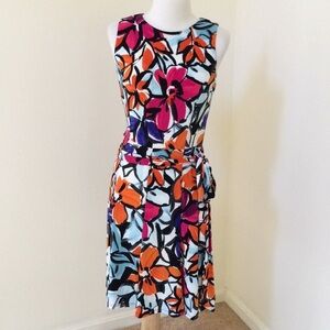 LAUREN Ralph Lauren Size 4 Orange multi dress